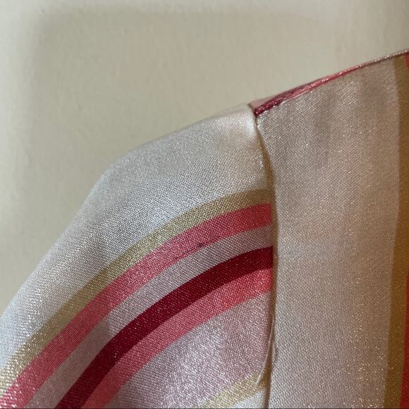 Express Pink & White Stripe Button Down Top Size XS - Picture 10 of 12